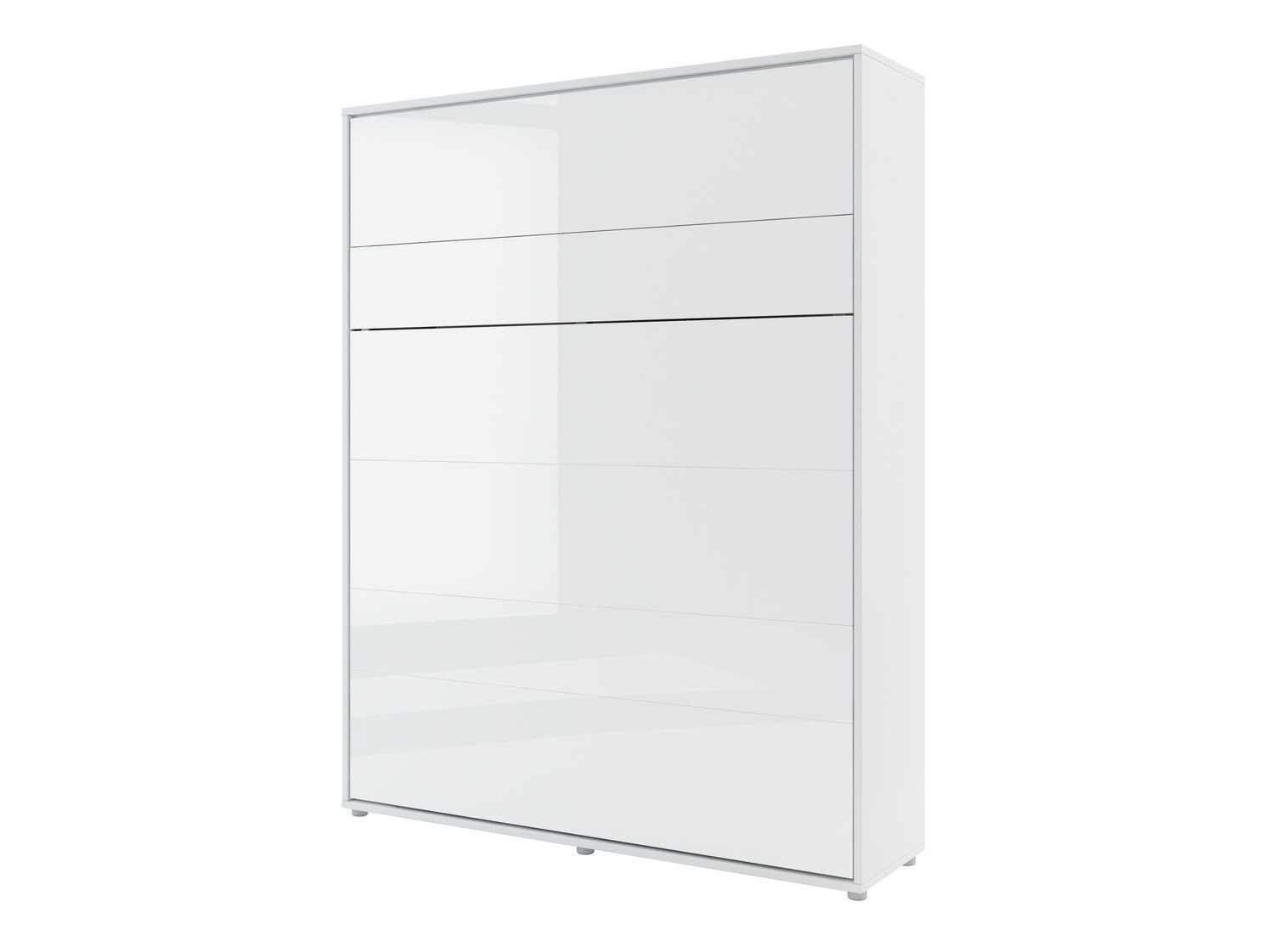 Conjuntos de muebles Concept Pro Lenart Levfere 139 (Blanco brillante + Blanco + Azul)