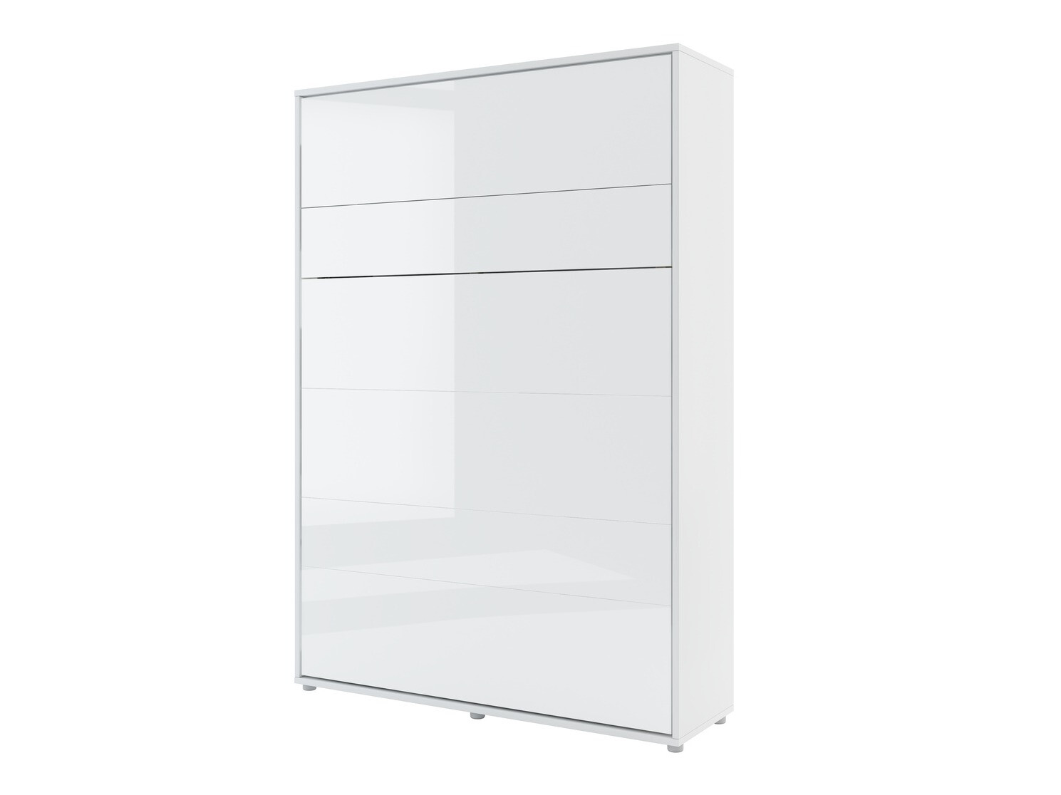 Conjuntos de muebles Concept Pro Lenart VI (Blanco brillante + Blanco + Azul)