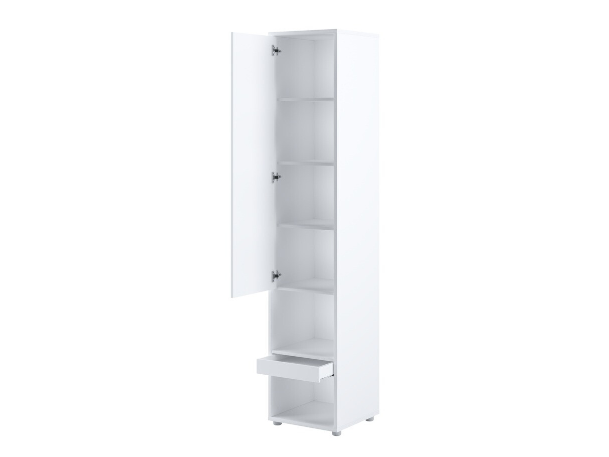 Conjuntos de muebles Concept Pro Lenart VI (Blanco brillante + Blanco + Azul)