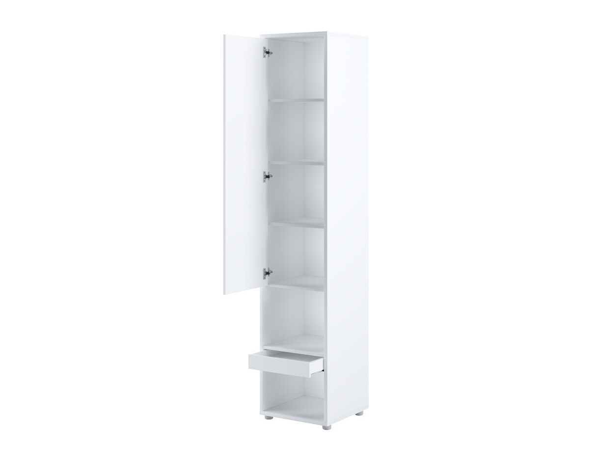 Conjuntos de muebles Concept Pro Lenart VI (Blanco brillante + Blanco + Azul)