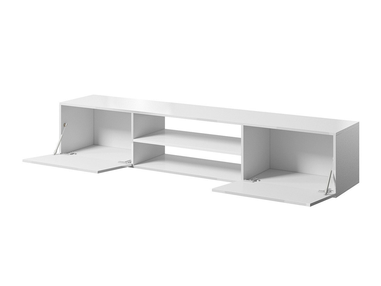 Mueble TV Charlotte 164 (Negro + Negro brillante)