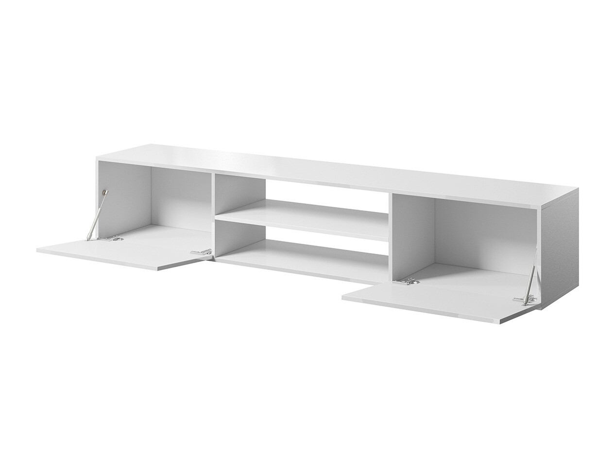 Mueble TV Imago II (Blanco + Blanco brillante)
