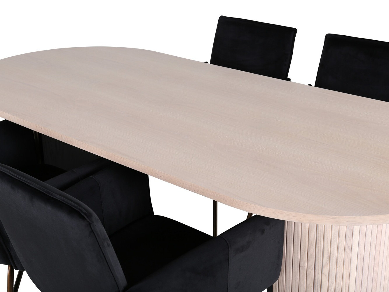 Conjunto de mesas y sillas para comedor Dallas 2751 (Negro + Cobre)