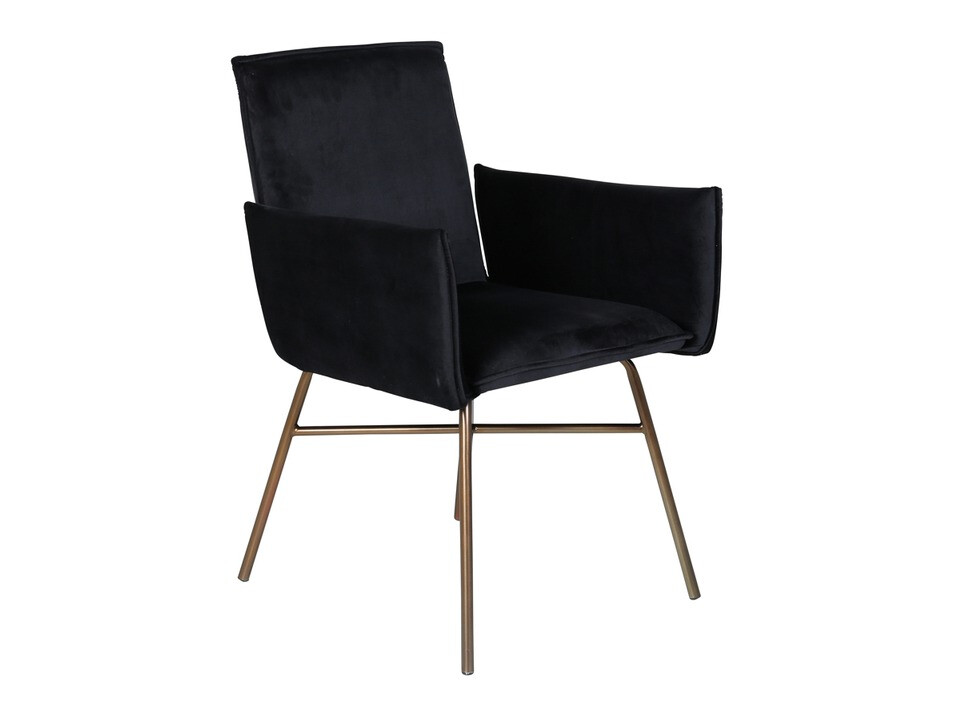 Conjunto de mesas y sillas para comedor Dallas 2751 (Negro + Cobre)