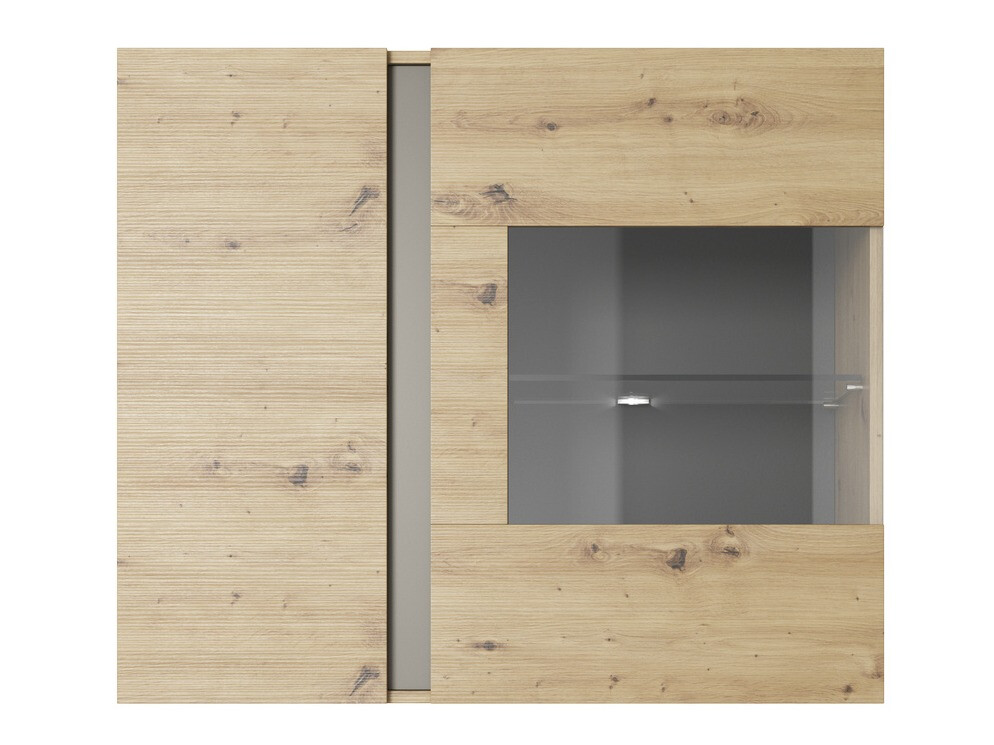 Estantería de pared Novbela 112 (Roble Artisan + Grafito)