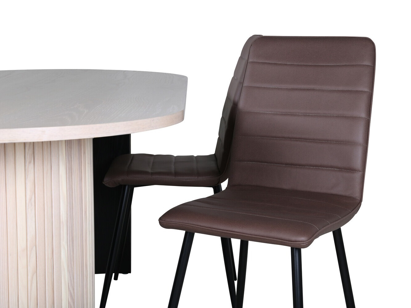 Conjunto de comedor Dallas 2762 (Marrón + Negro)