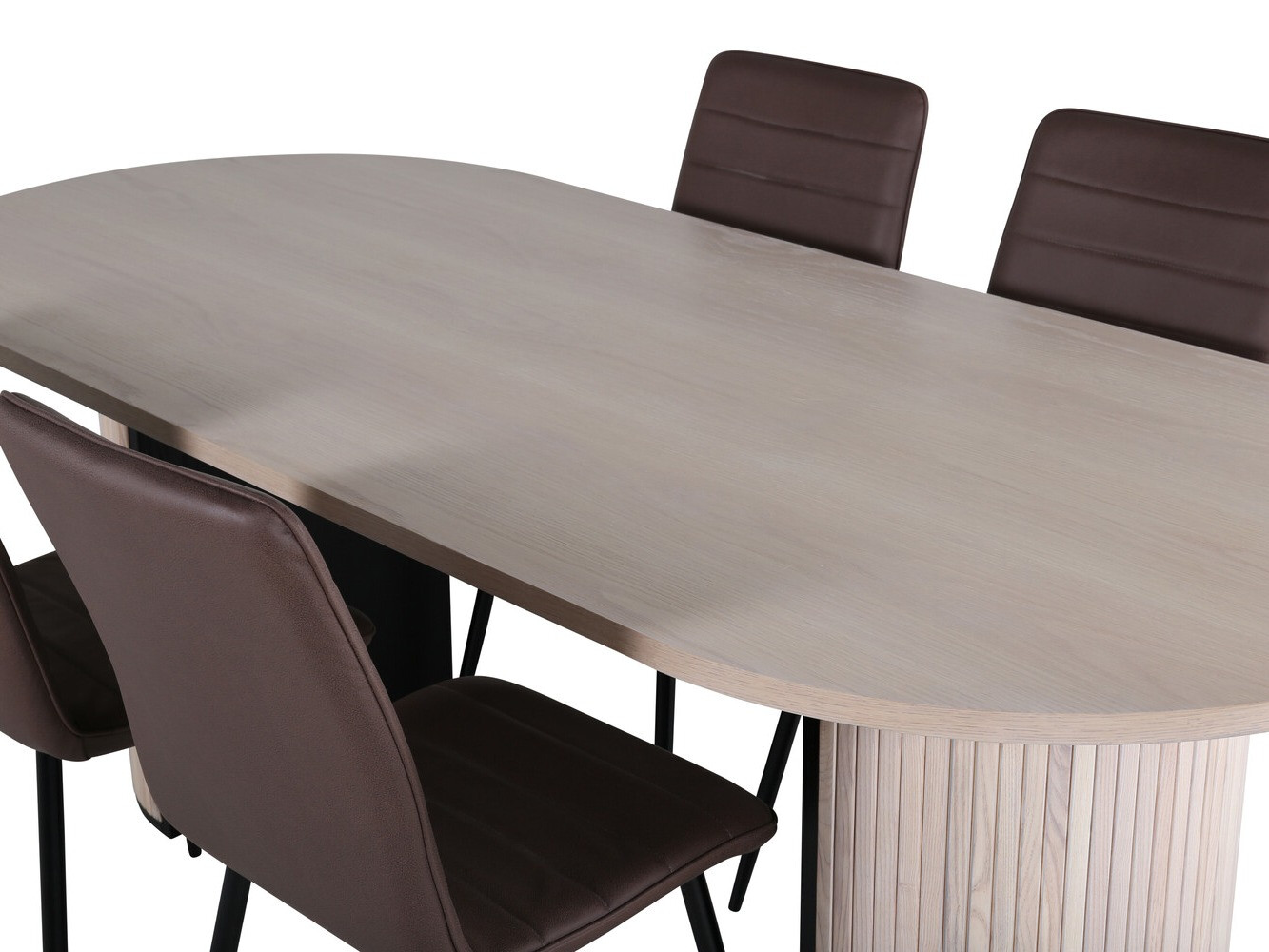 Conjunto de comedor Dallas 2762 (Marrón + Negro)