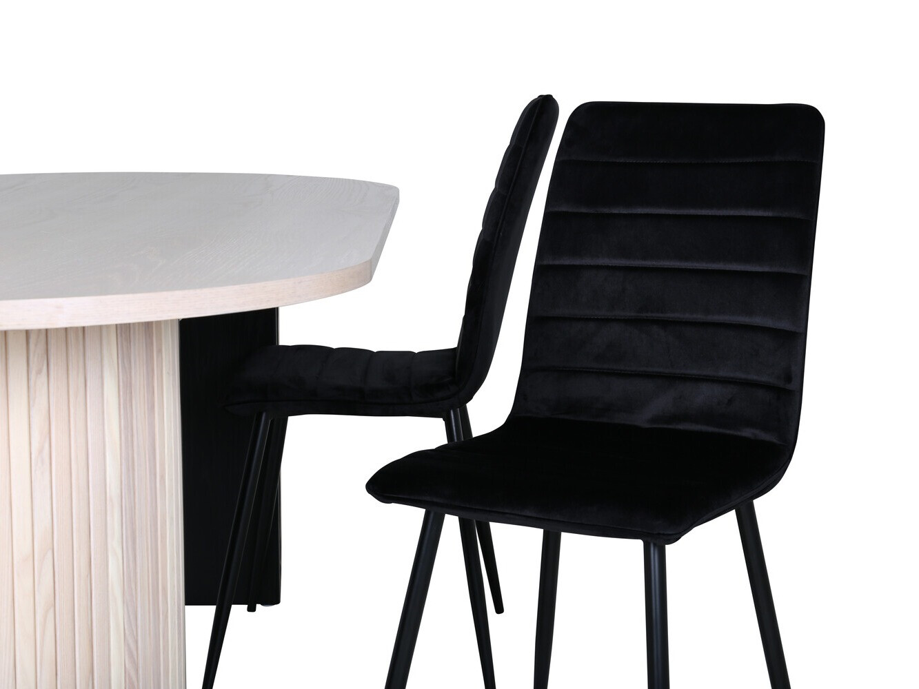 Conjunto de mesas y sillas para comedor Dallas 2762 (Negro)