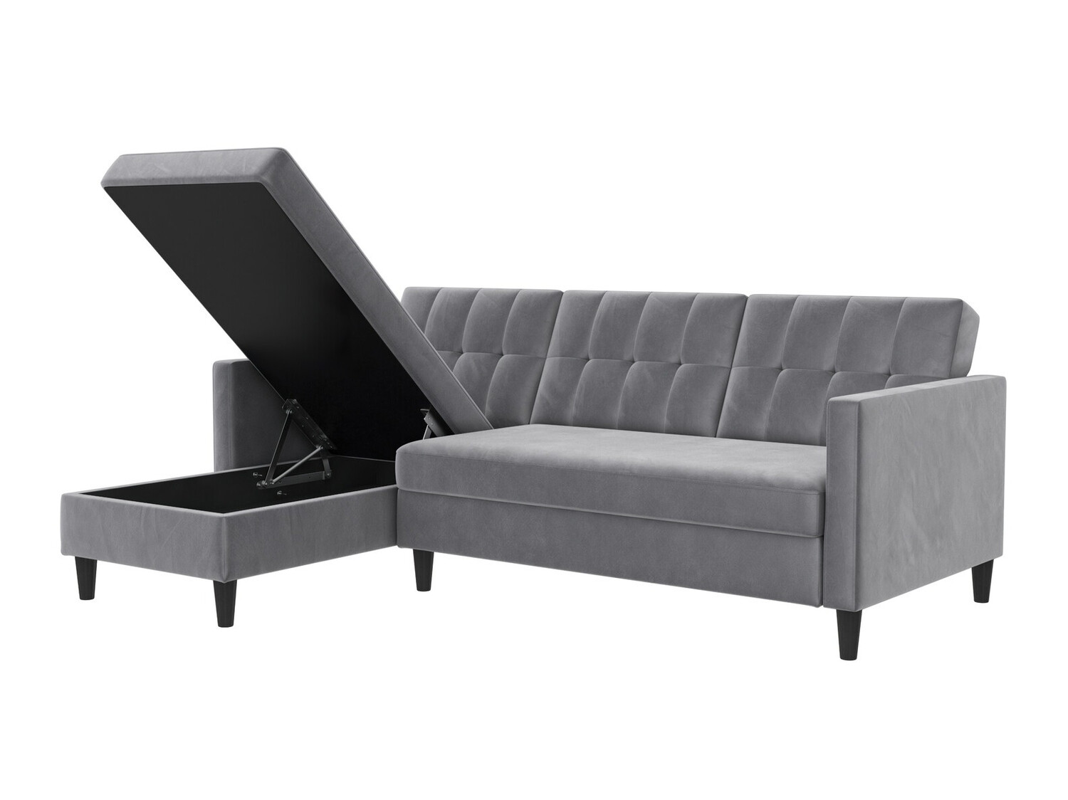 Sofá rinconero Tulsa 538 (Gris claro)