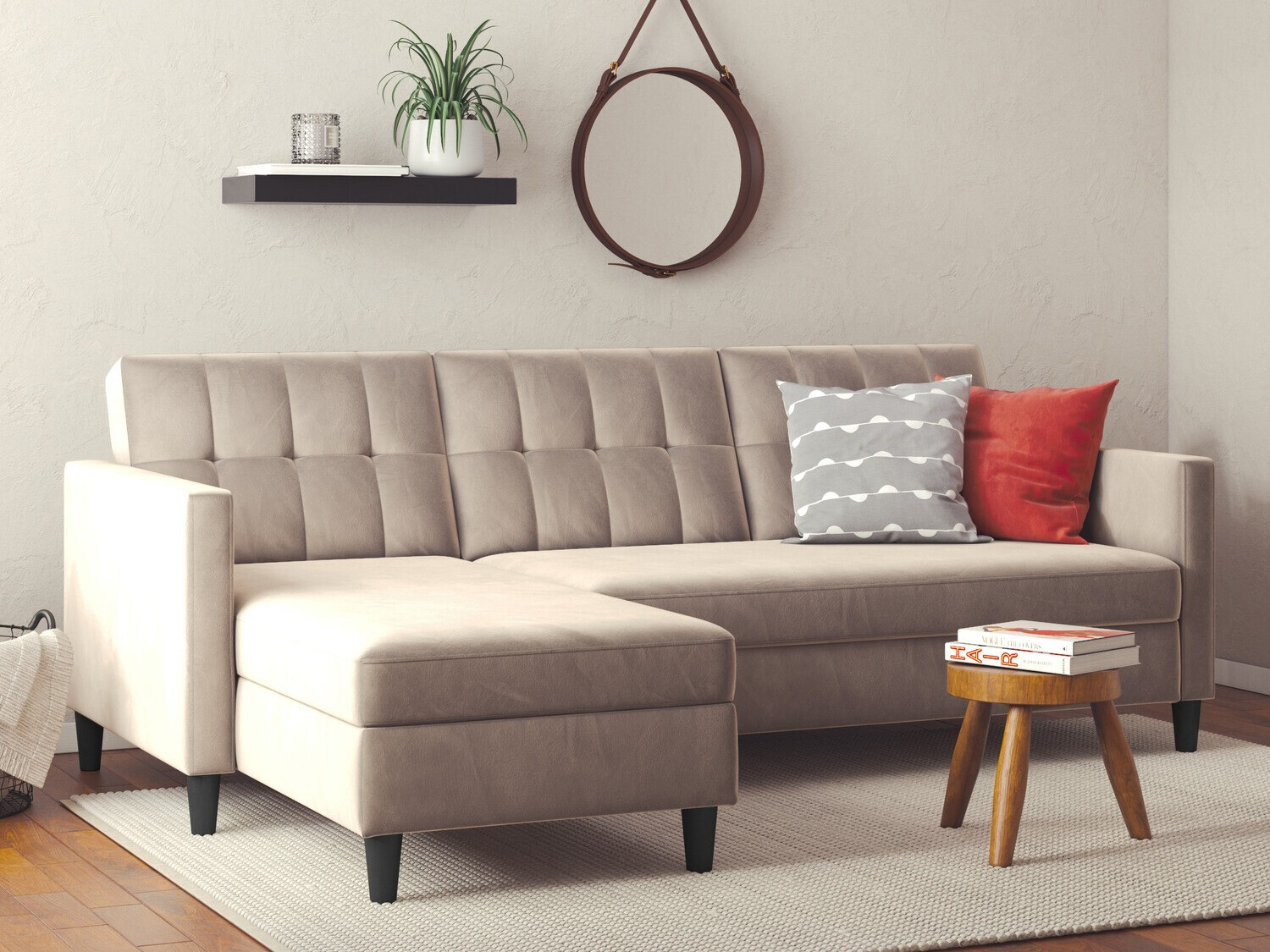 Sofá rinconero Tulsa 538 (Taupe)