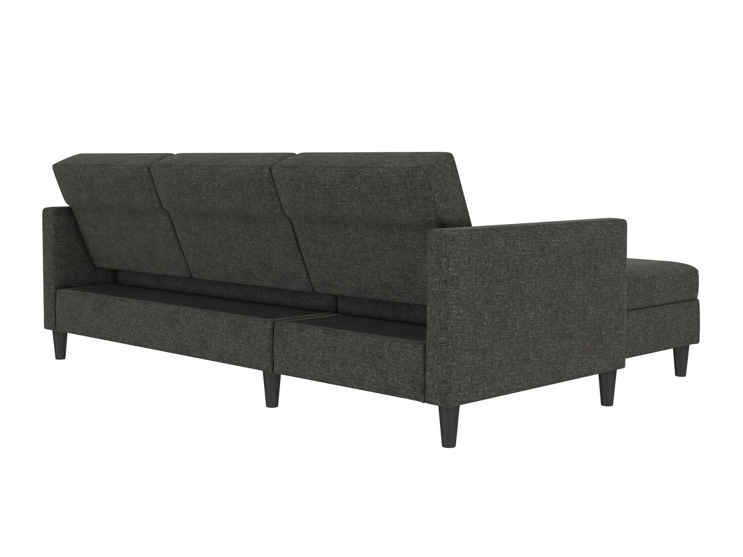 Sofá rinconero Tulsa 539 (Gris oscuro)