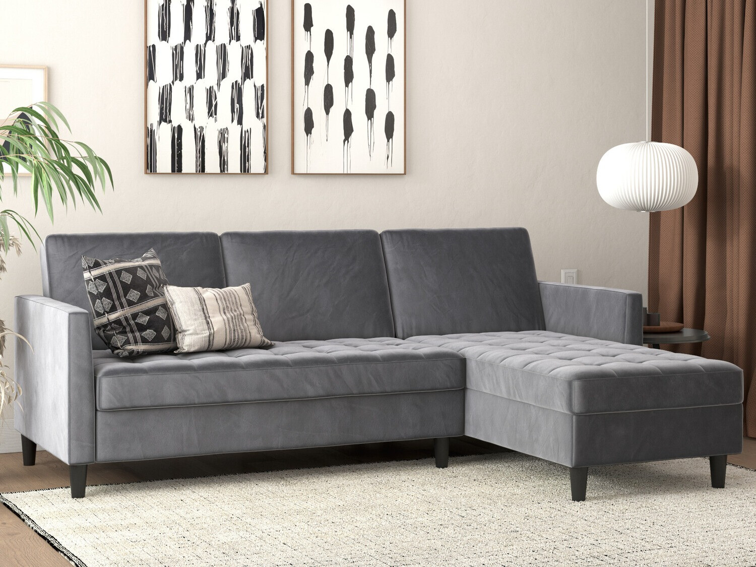 Sofá rinconero Tulsa 540 (Gris)