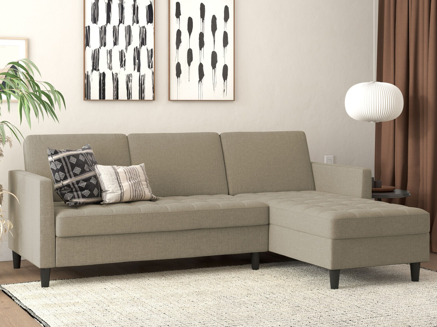 Sofá rinconero Tulsa 541 (Capuchino)