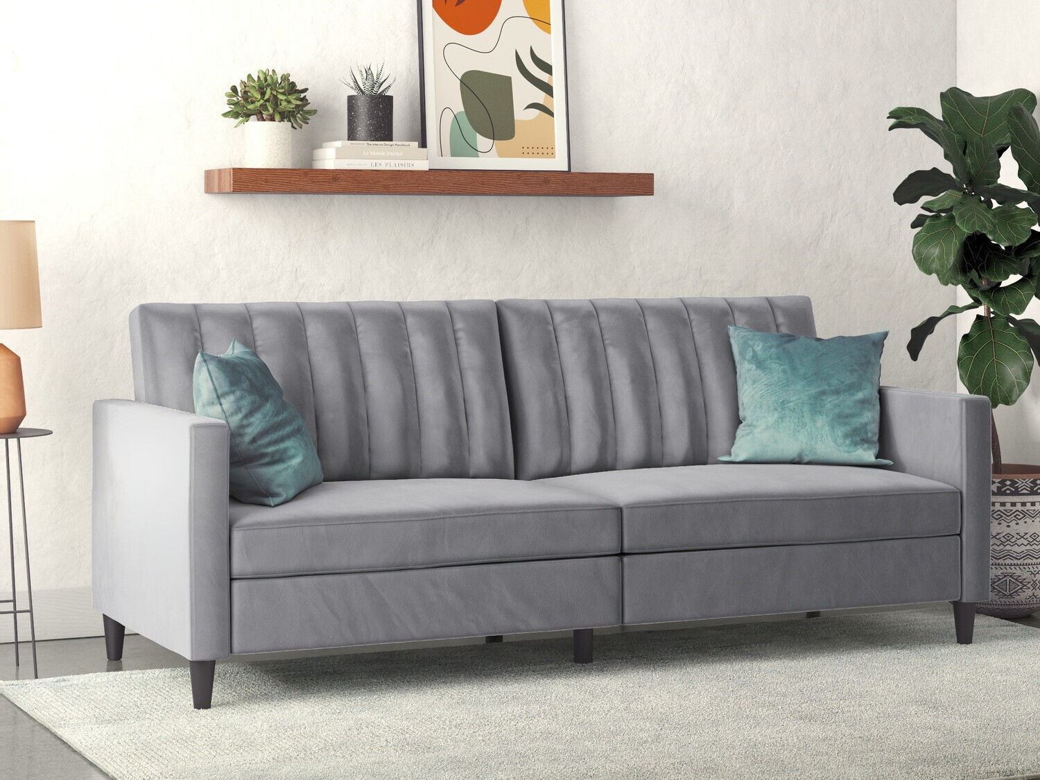 Sofá cama Tulsa 546 (Gris claro)