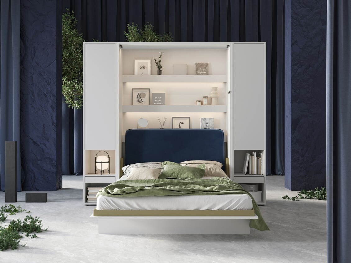 Cama plegable Concept Pro Lenart Levfere 102 (Blanco)