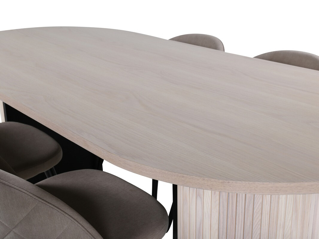 Conjunto de comedor Dallas 2765 (Beige + Negro)