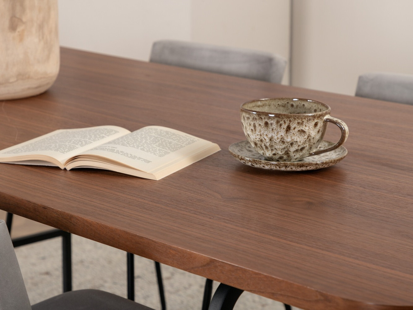 Conjunto de mesas y sillas para comedor Dallas 2795 (Gris + Negro)