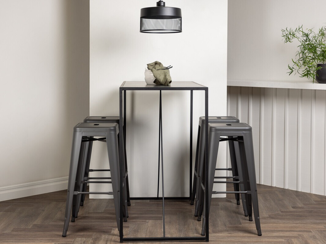 Conjunto de comedor Dallas 3721 (Gris oscuro)