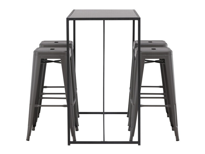 Conjunto de comedor Dallas 3721 (Gris oscuro)
