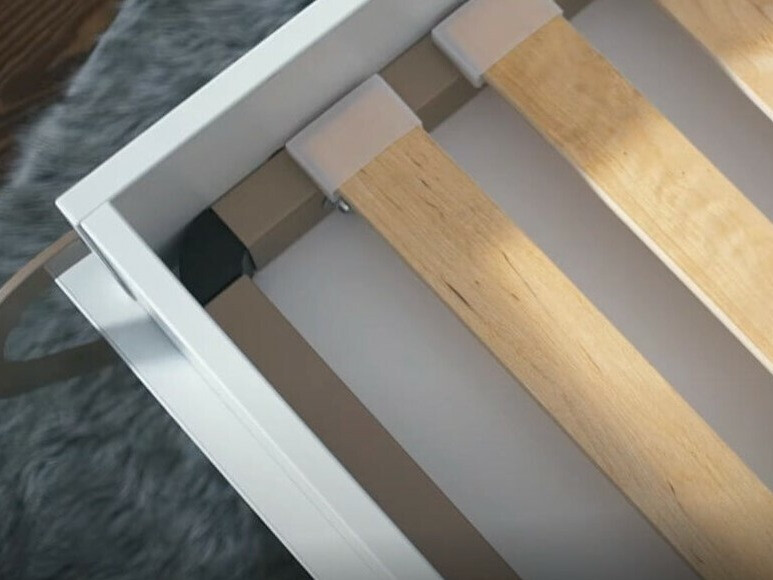 Conjuntos de muebles Concept Pro Lenart Levfere 144 (Blanco brillante + Blanco)