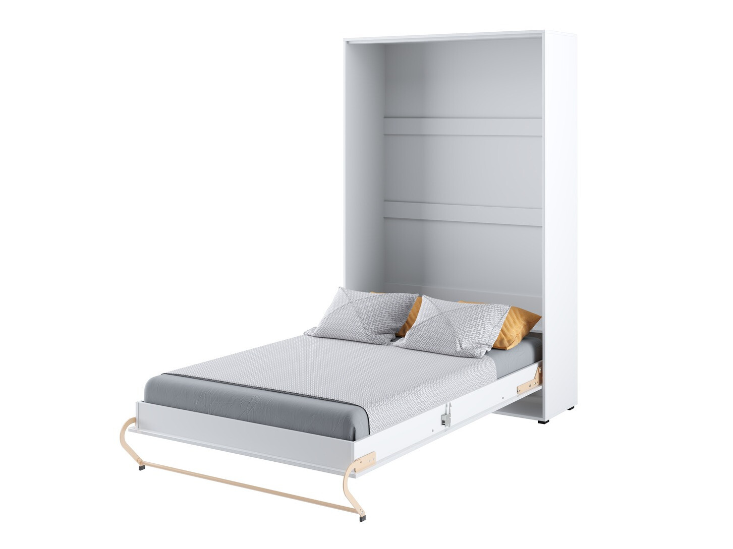 Conjuntos de muebles Concept Pro Lenart Levfere 144 (Blanco brillante + Blanco)