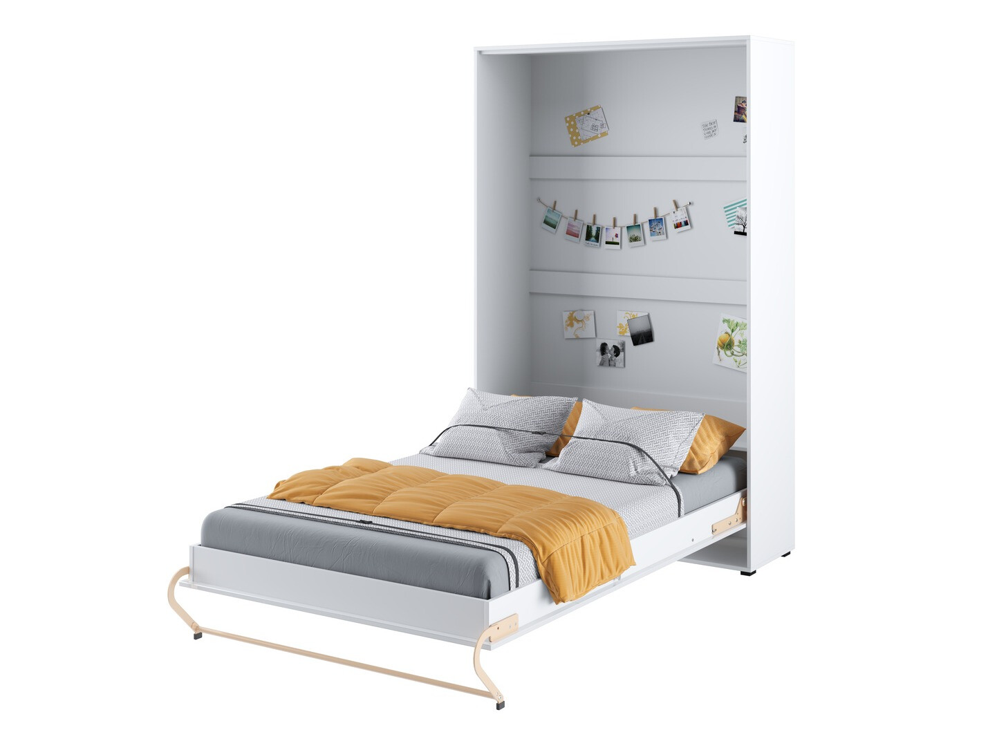 Conjuntos de muebles Concept Pro Lenart Levfere 144 (Blanco brillante + Blanco)