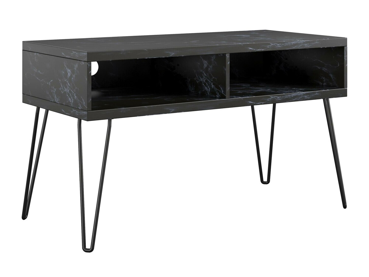 Mueble TV Tulsa 559 (Mármol negro + Negro)
