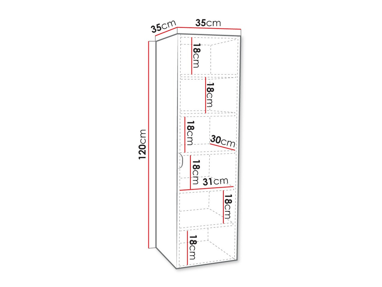 Armario colgante para baño Fenenou 100 (Blanco)