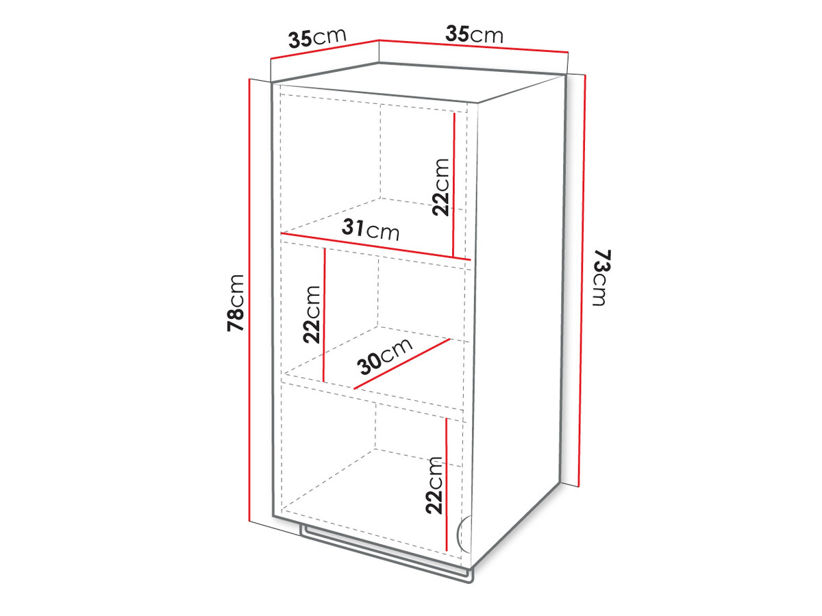Armario colgante para baño Matrix (Gris)