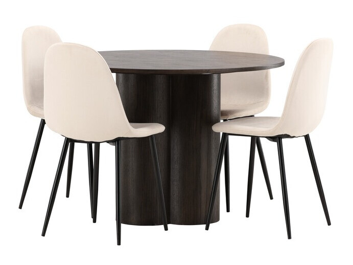 Conjunto de mesas y sillas para comedor Dallas 3750 (Crema)