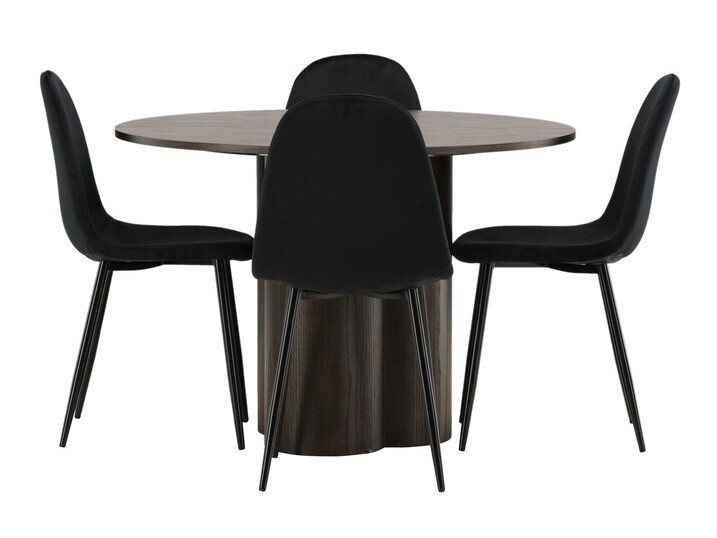 Conjunto de mesas y sillas para comedor Dallas 3750 (Negro)