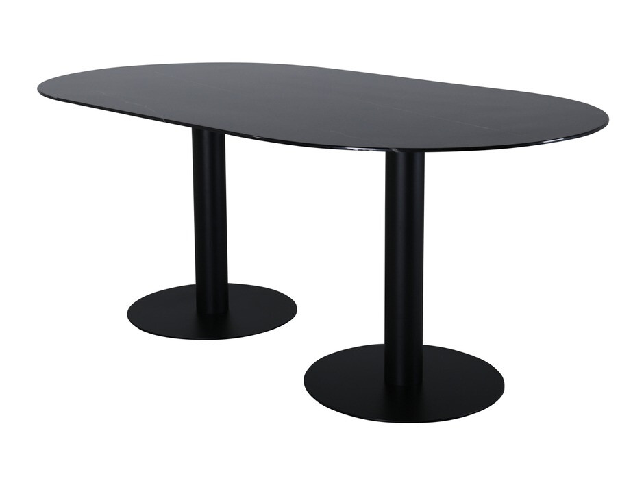 Conjunto de comedor Dallas 3056 (Gris + Negro)