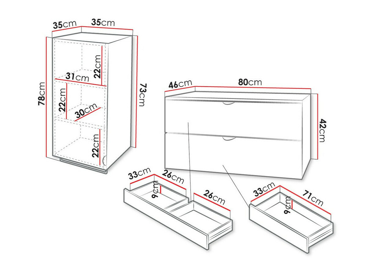 Conjunto de mueble de baño Fenenou 105 (Negro)