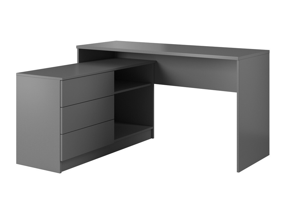 Mesa de ordenador esquinera Kingston 130 (Grafito)