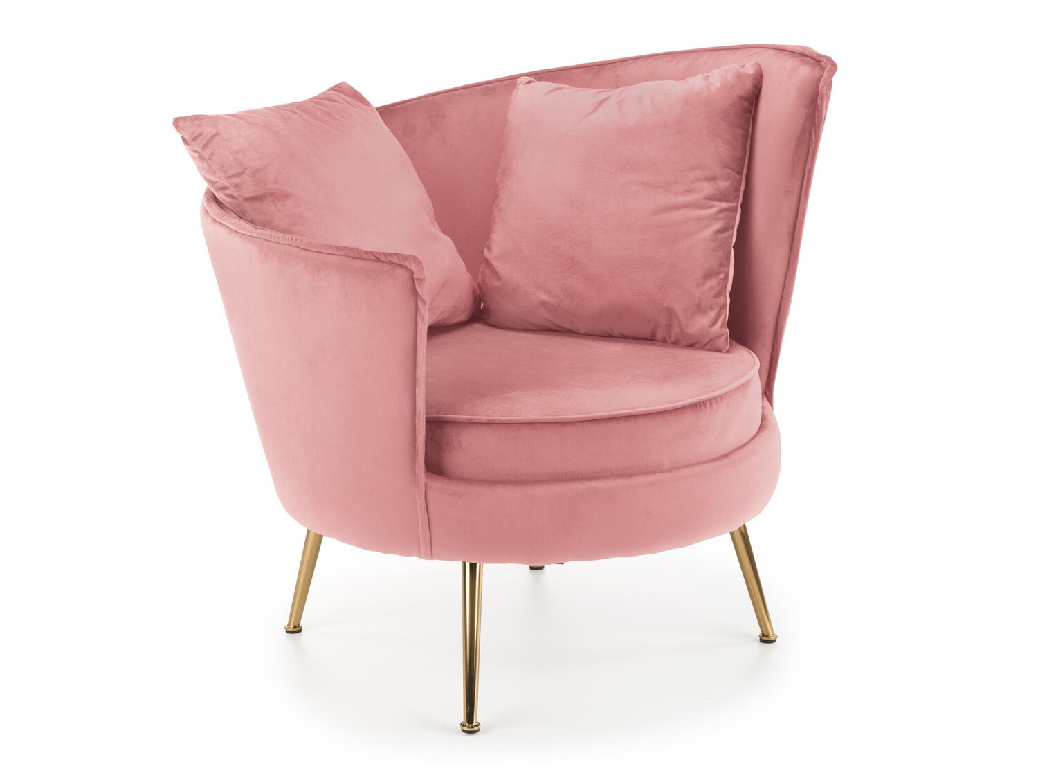 Sillón Houston 1437 (Rosa + Dorado)