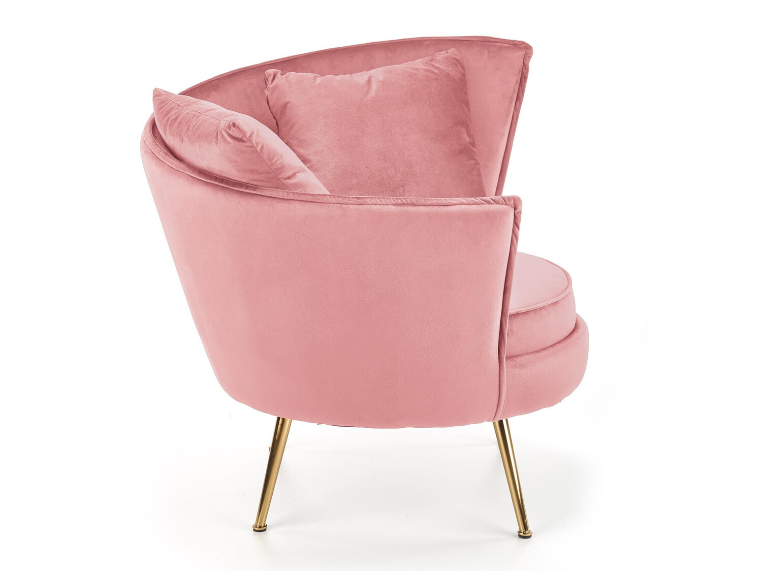 Sillón Houston 1437 (Rosa + Dorado)