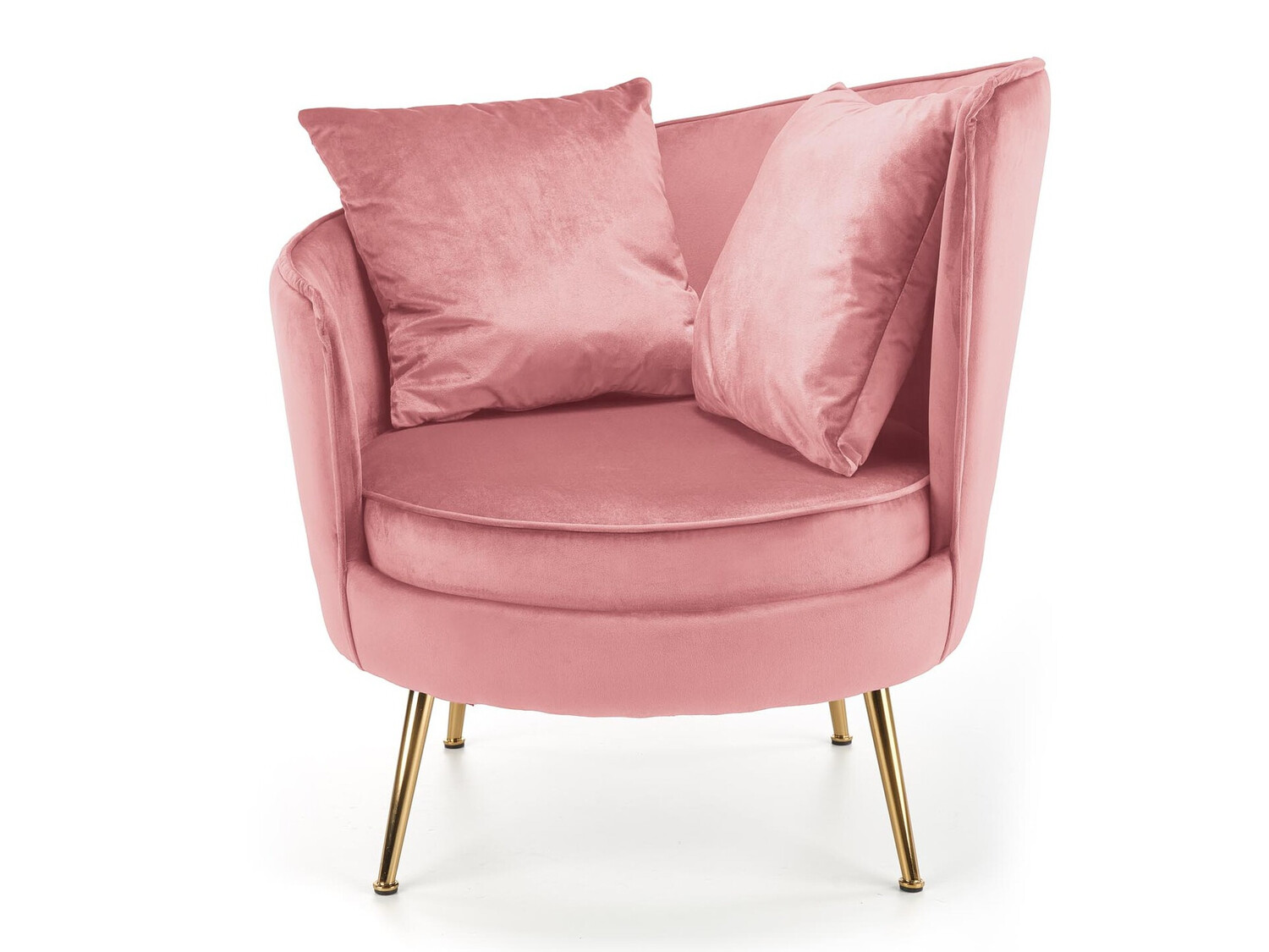 Sillón Houston 1437 (Rosa + Dorado)