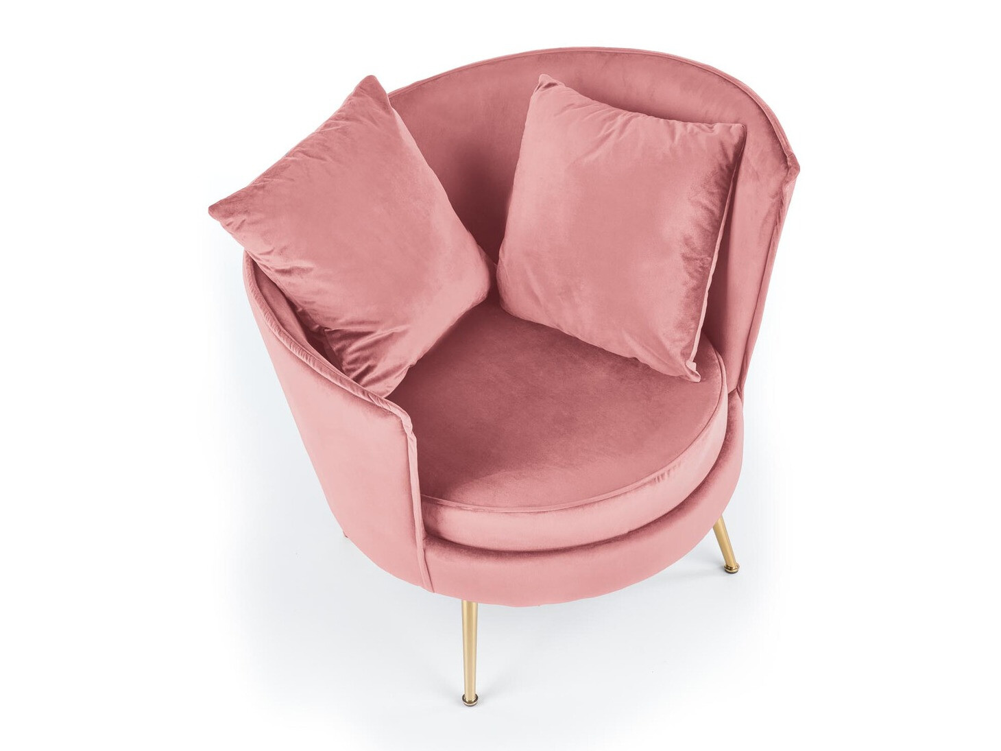 Sillón Houston 1437 (Rosa + Dorado)