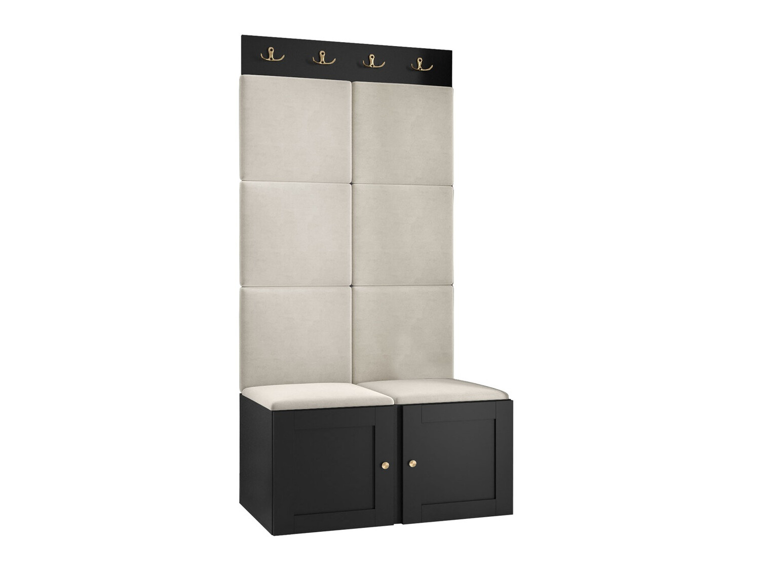 Conjunto para recibidor Hartford 375 (Negro)