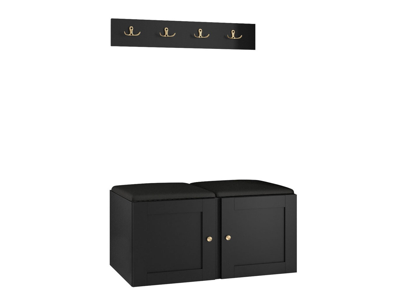 Conjunto para recibidor Hartford 376 (Cuero ecológico Soft 011)