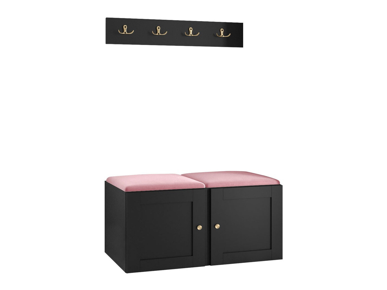 Conjunto para recibidor Hartford 376 (Negro)