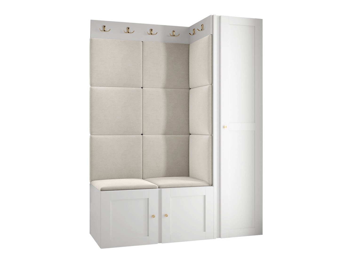 Conjunto para recibidor Hartford 377 (Blanco)