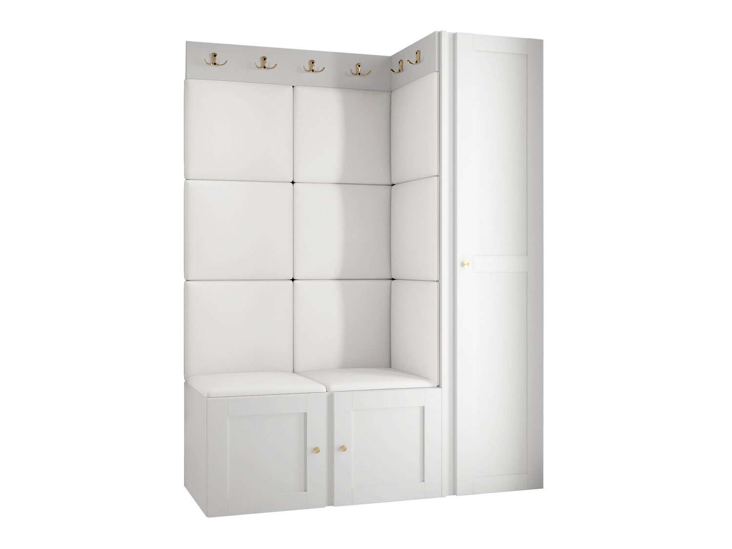 Conjunto para recibidor Hartford 377 (Blanco)