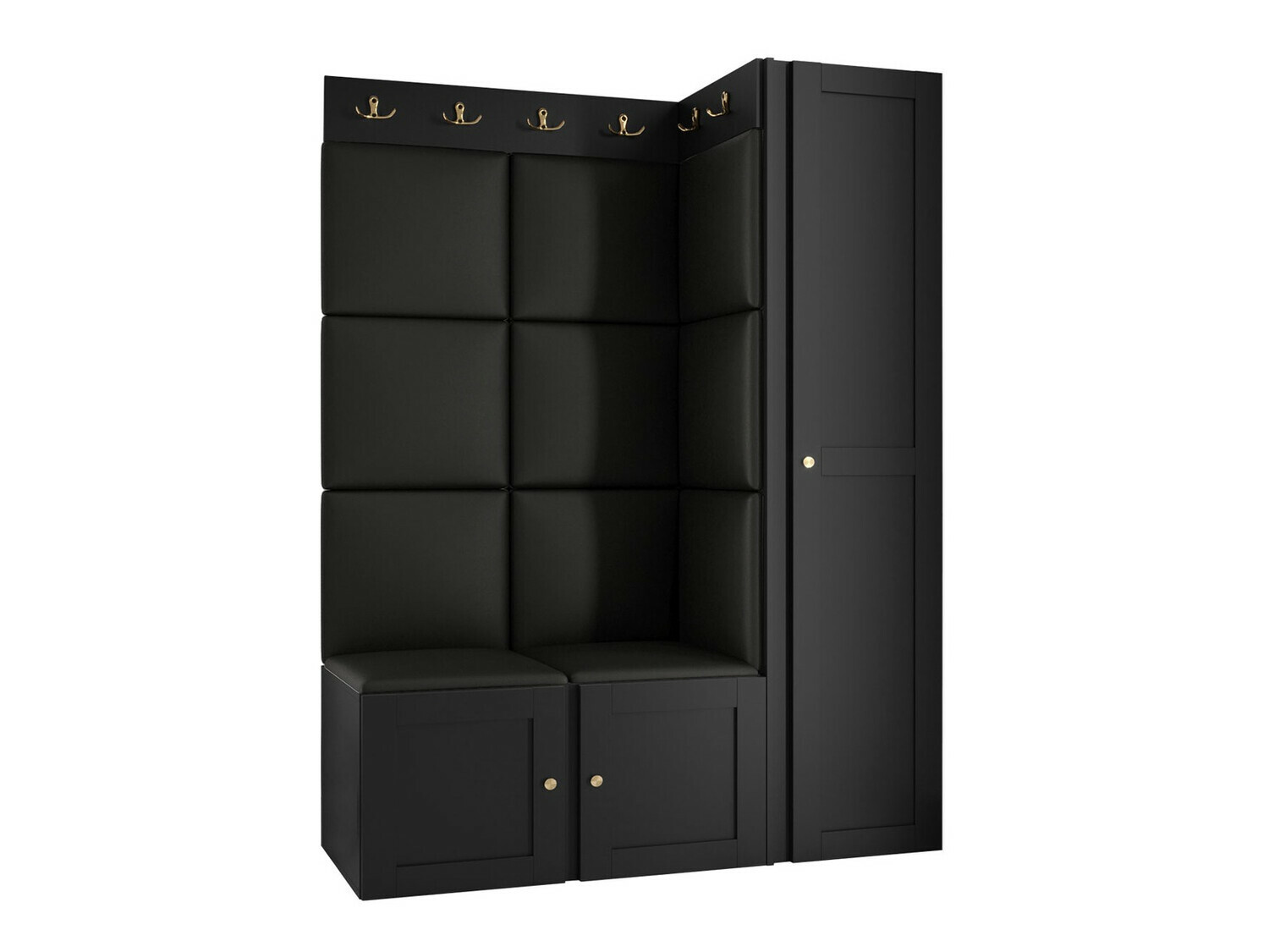 Conjunto para recibidor Hartford 377 (Cuero ecológico Soft 011)