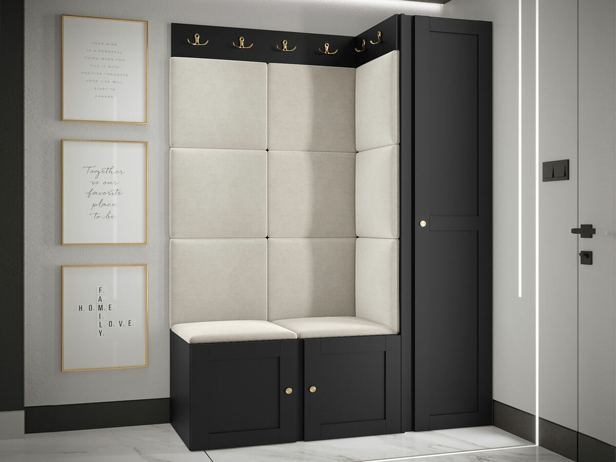 Conjunto para recibidor Hartford 377 (Negro)