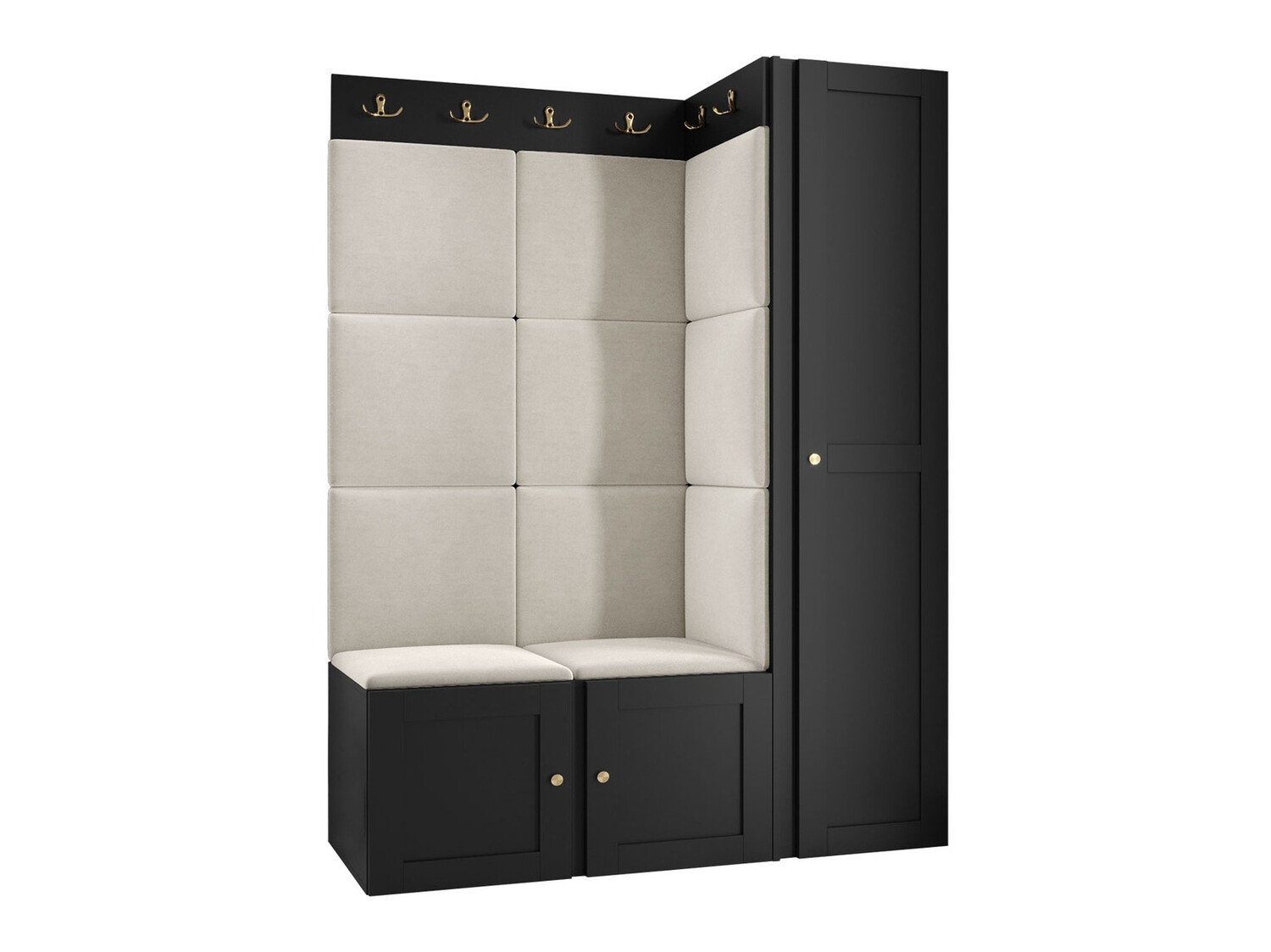 Conjunto para recibidor Hartford 377 (Negro)