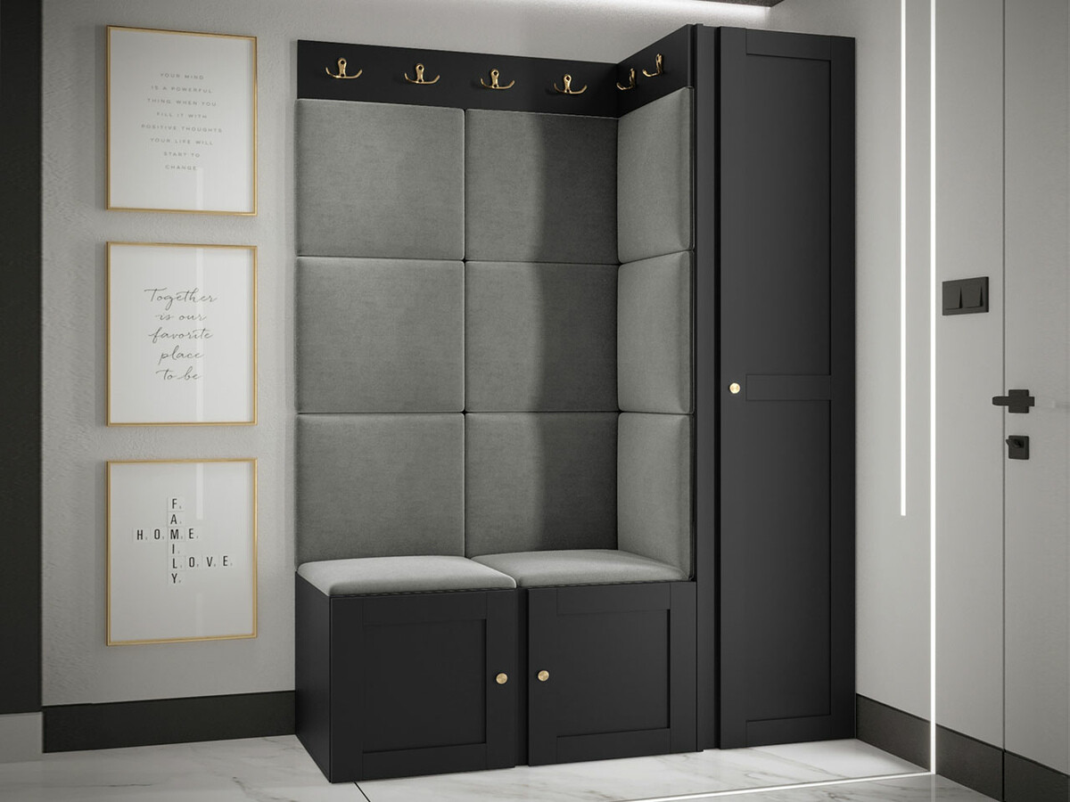 Conjunto para recibidor Hartford 377 (Negro)