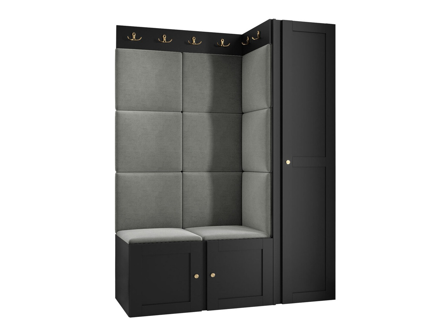 Conjunto para recibidor Hartford 377 (Negro)