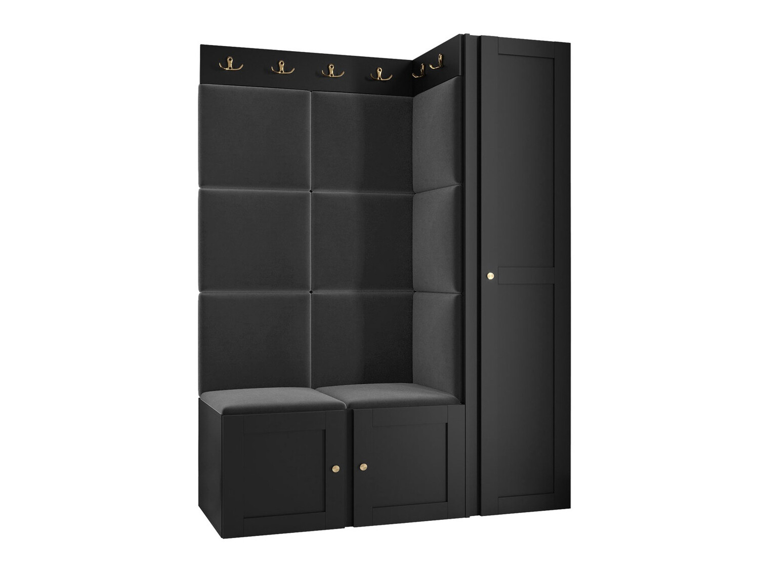 Conjunto para recibidor Hartford 377 (Negro)