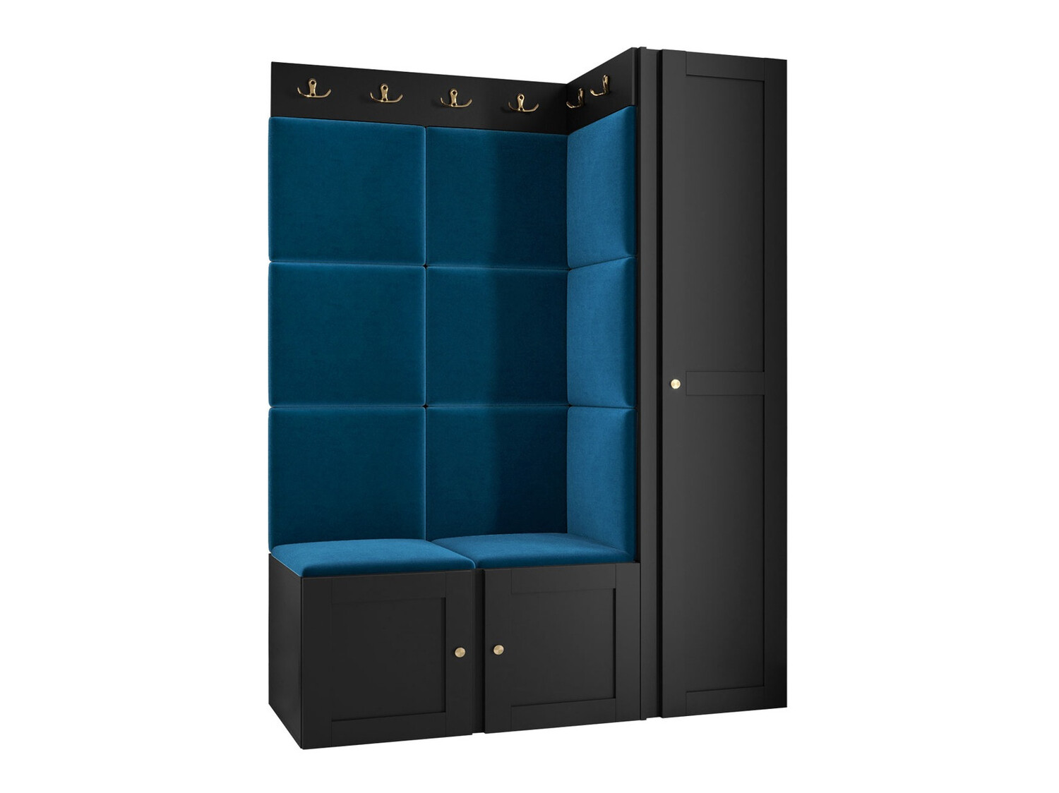 Conjunto para recibidor Hartford 377 (Negro)